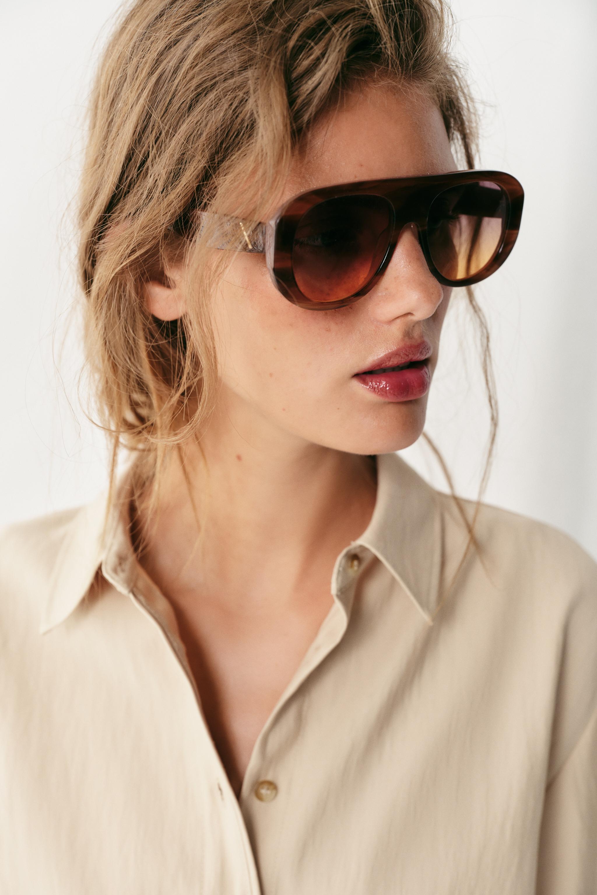 CROPPED SHIRT WITH WIDE SLEEVES